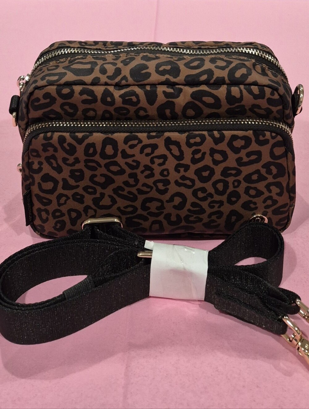 Lululemon Brown Leopard  Everywhere Crossbody Bag, Volume 2L.